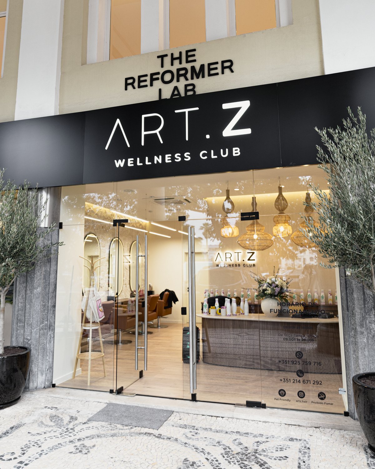 Art.Z Wellness Club storefront, in the Arcadas do Parque, Estoril