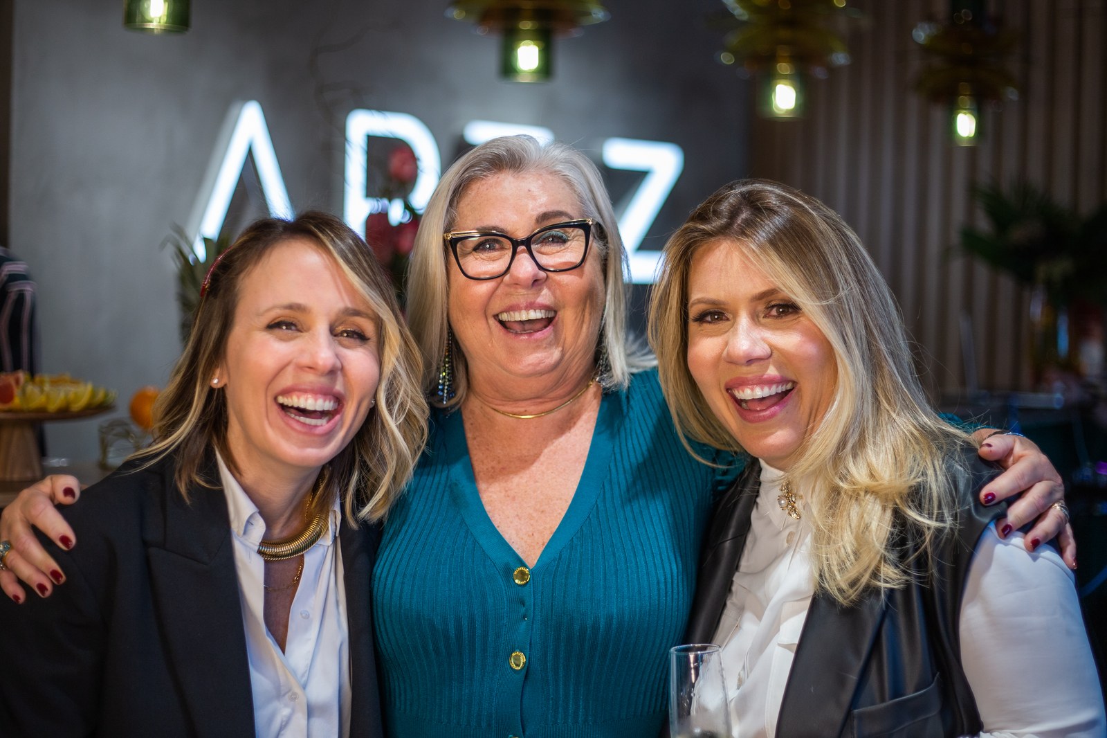 As tres fundadoras do Art.Z Hair & Experience